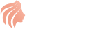 Logo bianco salone di bellezza