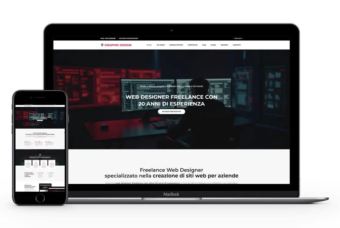 Professional web and visual design services showcasing modern technology and creative solutions